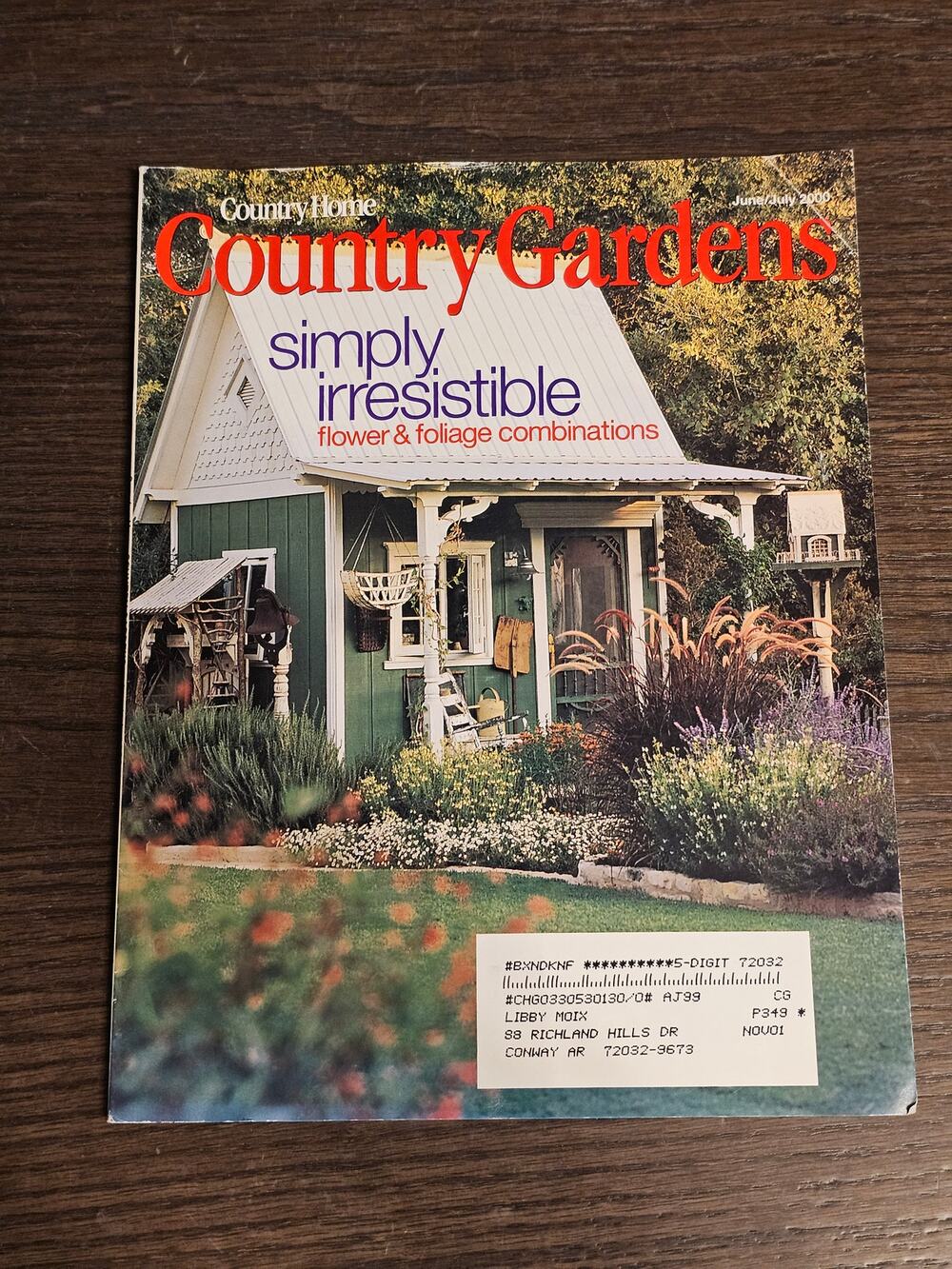 Vtg Country Home COUNTRY GARDENERS June July 2000 Simply Irresistible Flower